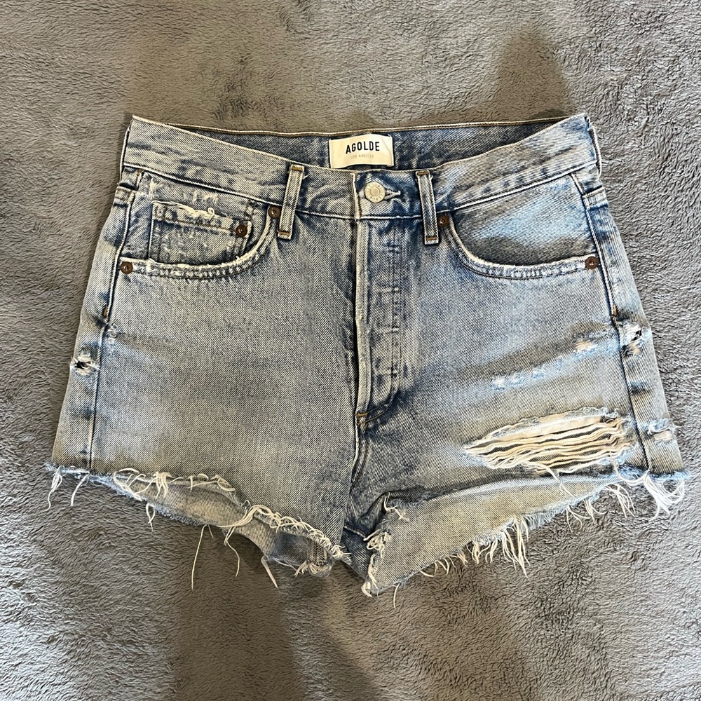 AGOLDE Parker denim shorts size 25